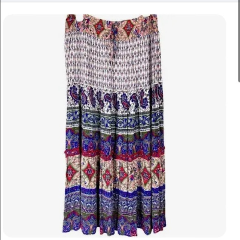 Westport boho floral maxi skirt